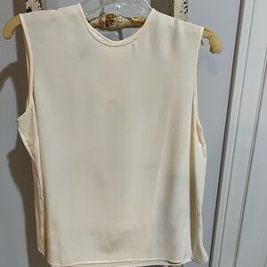 Rena Rowan Cream Sleeveless Blouse